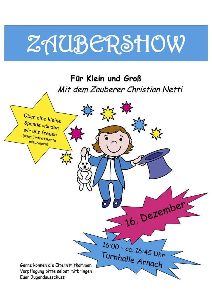 zaubershow-plakat